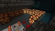 The redstone timer that shows the time before the doors close (Image via Minecraft)